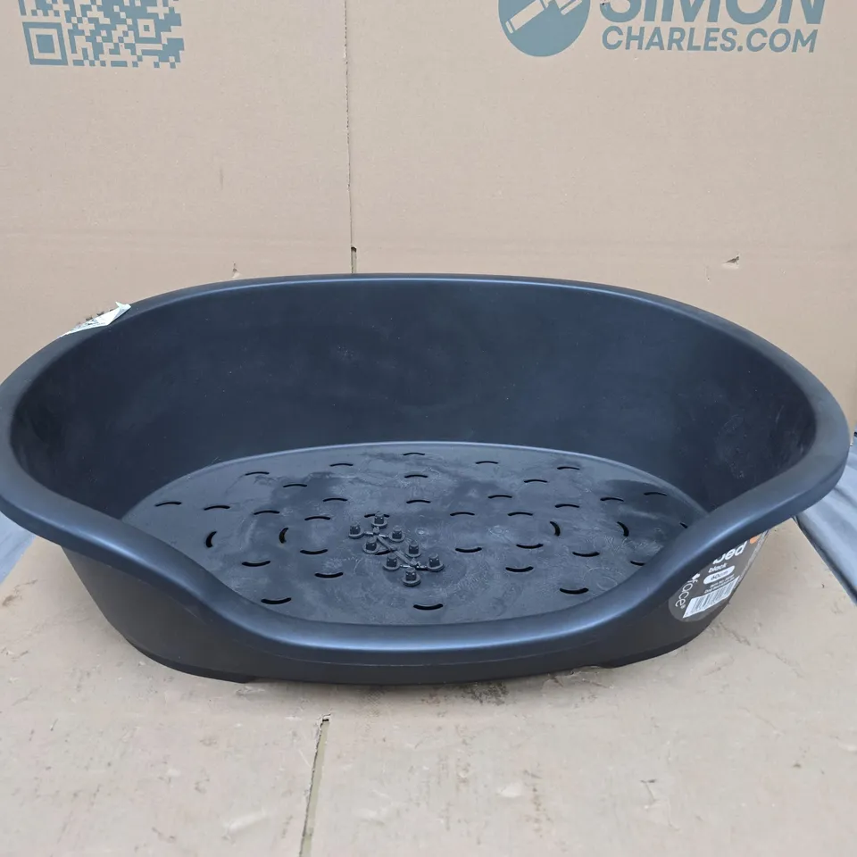 PETFACE DOG BED IN BLACK (60CM)