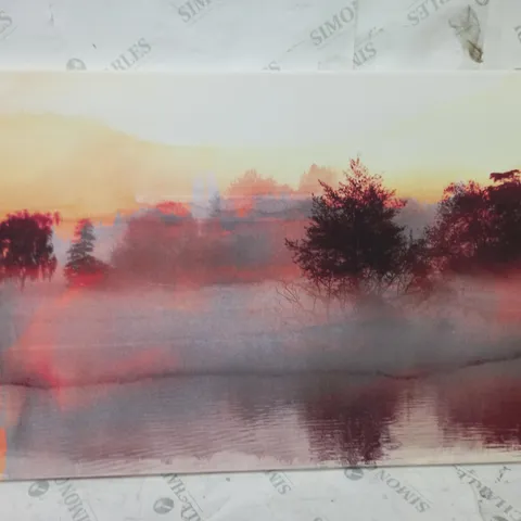 BOXED PARVEZ TAJ 'PINE RIDGE' GRAPHIC ART PRINT WRAPPED ON CANVAS 51X76CM