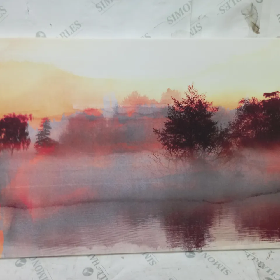 BOXED PARVEZ TAJ 'PINE RIDGE' GRAPHIC ART PRINT WRAPPED ON CANVAS 51X76CM