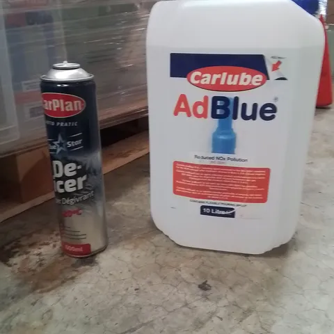 PALLET CONTAINING A LARGE QUANTITY OF LIQUID BASE PRODUCTS TO INCLUDE;DEICER,AD BLUE 