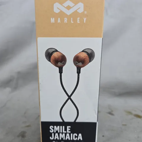 BOXED AND SEALED MARLEY SMILE JAMAICA IN-EAR HEADPHONES 