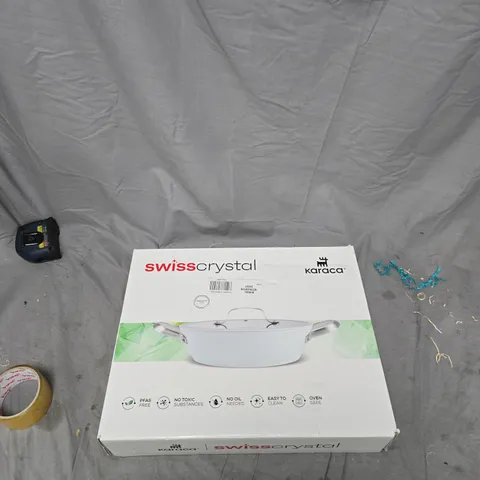 KARACA SWISS CRYSTAL COOKWARE POT WITH GLASS LID (BOXED)