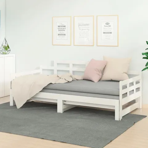 BOXED 17 STORIES PULL-OUT DAY BED SOLID WOOD PINE