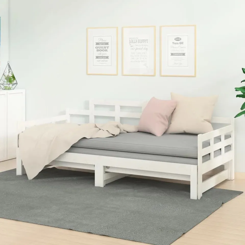 BOXED 17 STORIES PULL-OUT DAY BED SOLID WOOD PINE