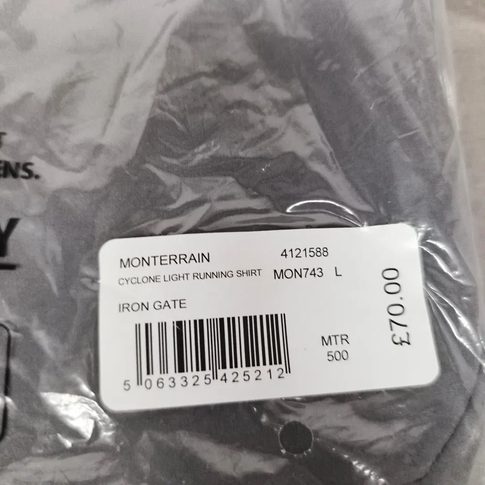 MONTERRAIN CYCLONE LIGHT RUNNING SHIRT – SIZE L 