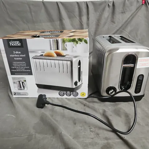 BOXED 2-SLICE STAINLESS STEEL TOASTER