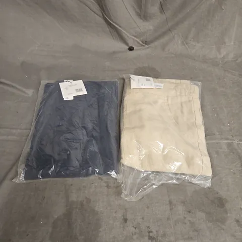 APPROXIMATELY 20 LADIES ELASTICATED LINEN TROUSERS IN ASSORTED COLOURS - SIZE 14
