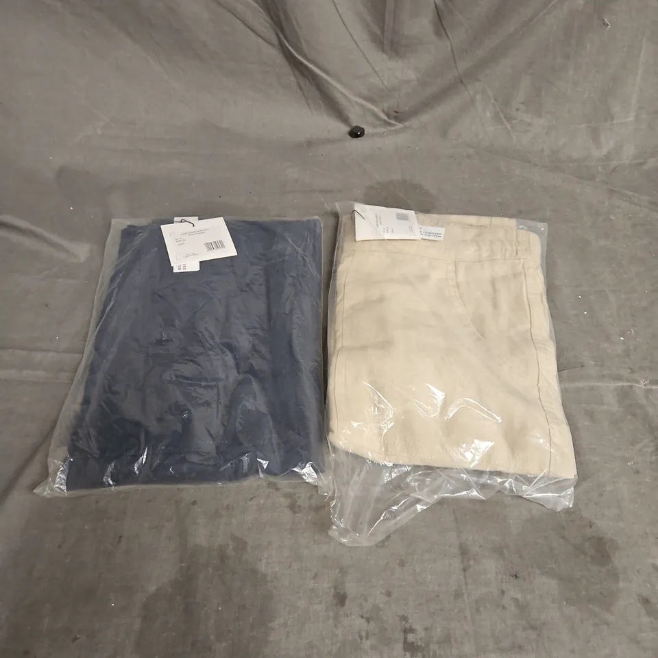 APPROXIMATELY 20 LADIES ELASTICATED LINEN TROUSERS IN ASSORTED COLOURS - SIZE 14