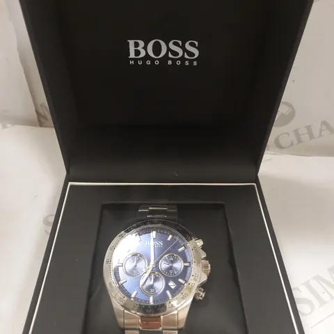 BOSS HERO SPORT LUX BLUE SUNRAY CHRONOGRAPH WATCH