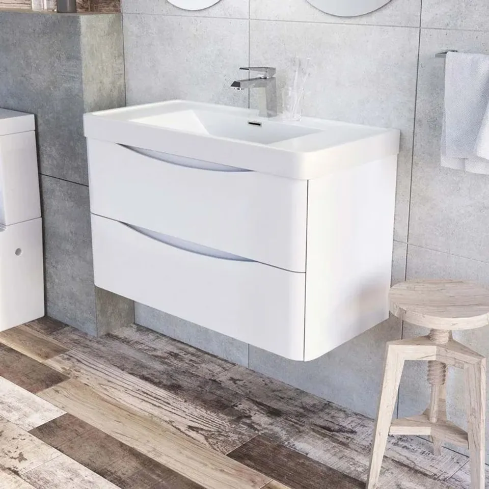 BOXED COREY 900MM SINGLE BATHROOM VANITY (2 BOXES)