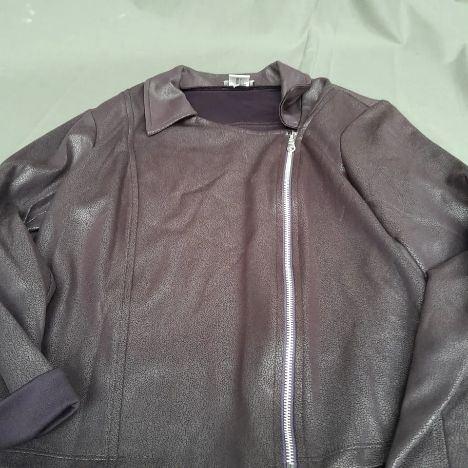 KIM&CO PRUPLE ZIP UP JACKET - SMALL