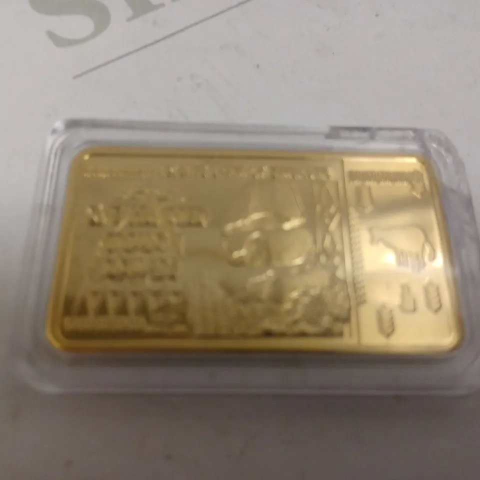 RESERVE BANK OF ZIMBABWE COLLECTABLE GOLD INGOT