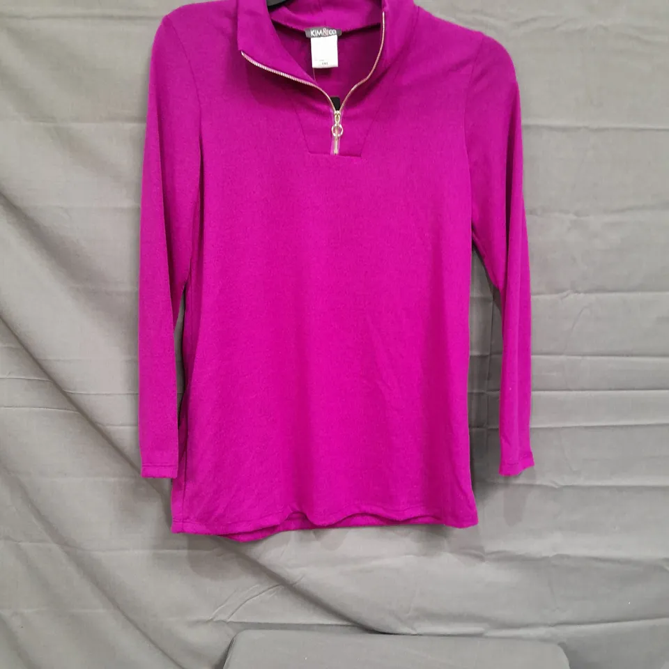 BOXED LOT OF APPROX 13 KIM & CO LONG SLEEVED JUMPERS. VARIOUS COLOURS AND SIZES