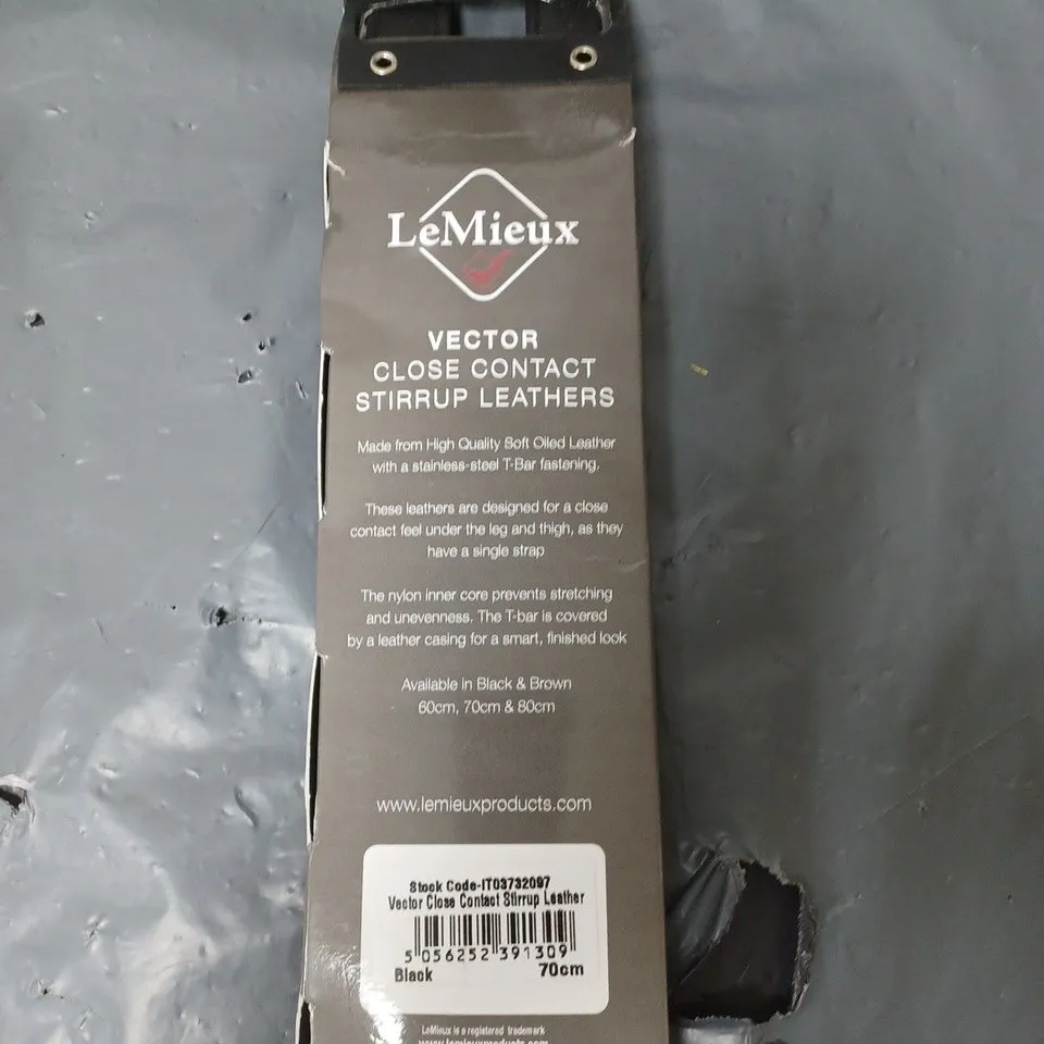 LEMIEUX VECTOR CLOSE CONTACT STIRRUP LEATHER