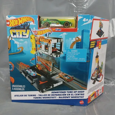 2 X HOT WHEELS CITY DOWNTOWN TUNE UP SHOP SETS