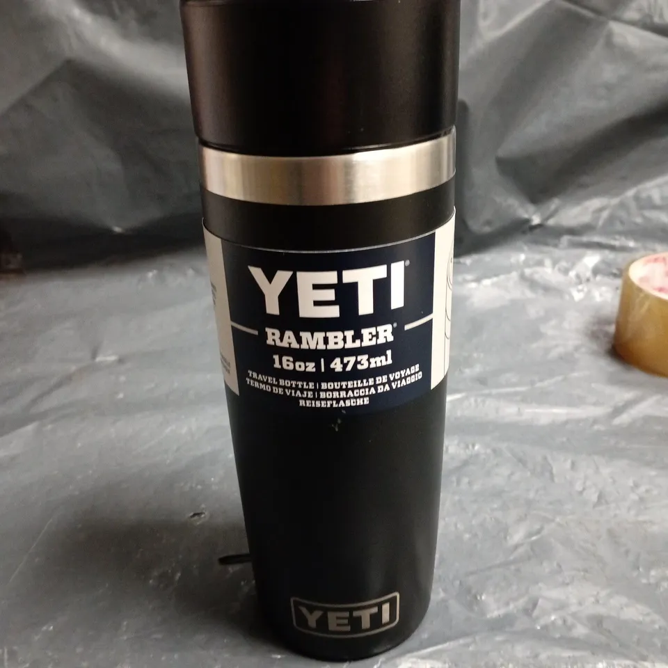 YETI RAMBLER TRAVEL MUG 16OZ / 473ML – BLACK