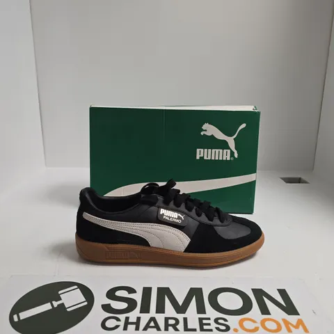 PUMA PALERMO SNEAKERS – BLACK/GREY WITH GUM SOLE