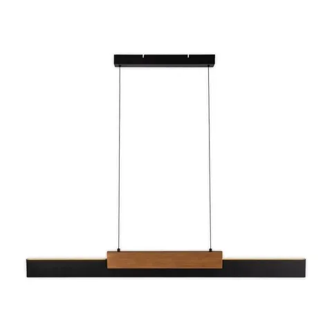 BOXED 1-LIGHT BLACK LED KITCHEN ISLAND PENDANT (1 BOX)