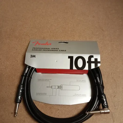 FENDER PROFESSIONAL SERIES ANGLED INSTRUMENT CABLE – 3M (10FT)