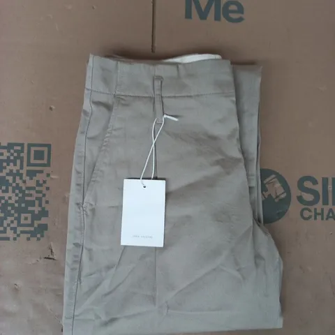 ZARA ORIGINS TROUSERS IN SAND SIZE UK 32