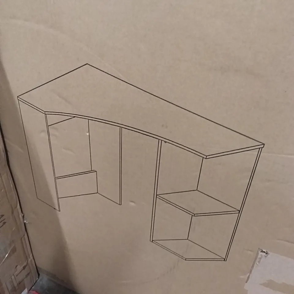 BOXED CHESIL CORNER DESK WHITE