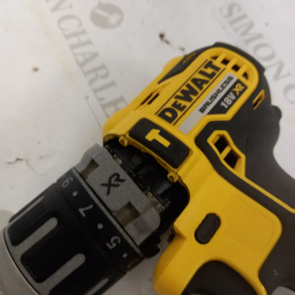 DEWALT DCD796N 18V XR LI-ION BRUSHLESS COMPACT COMBI HAMMER, 18 W, 18 V, YELLOW/BLACK