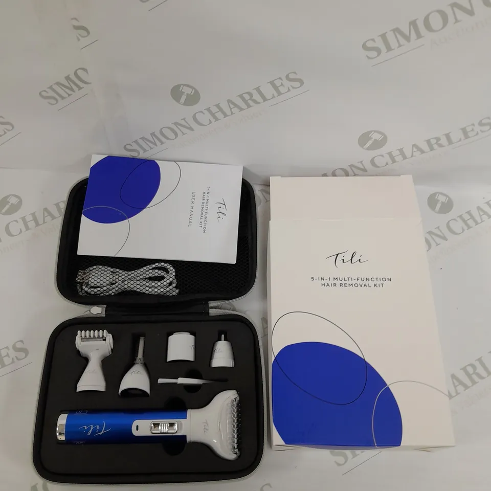 BOXED TILI 5-IN-1 MULTI-FUNCTION HAIR REMOVAL KIT - NAVY