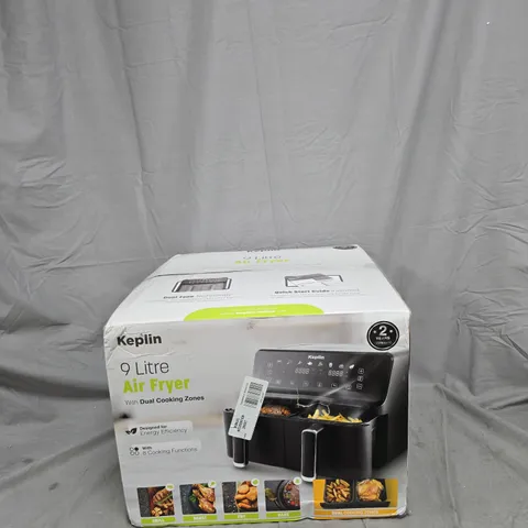 KEPLIN 9 LITRE AIR FRYER WITH DUAL COOKING ZONES – BOXED