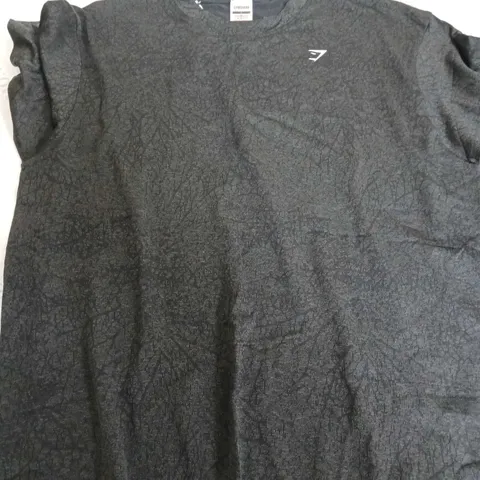 GYMSHARK ADAPT PATTERN SEAMLESS LOOSE SS TOP - L