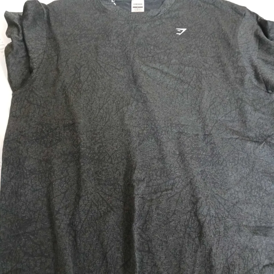 GYMSHARK ADAPT PATTERN SEAMLESS LOOSE SS TOP - L