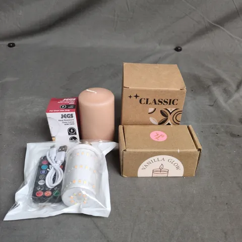 TOTE OF APPROXIMATELY 20 ASSORTED SCENTED CANDLES, WAX MELTS AND LIGHT BULBS