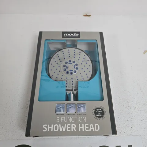 MODA 3-FUNCTION SHOWER HEAD – BOX OF APPROXIMATELY 6