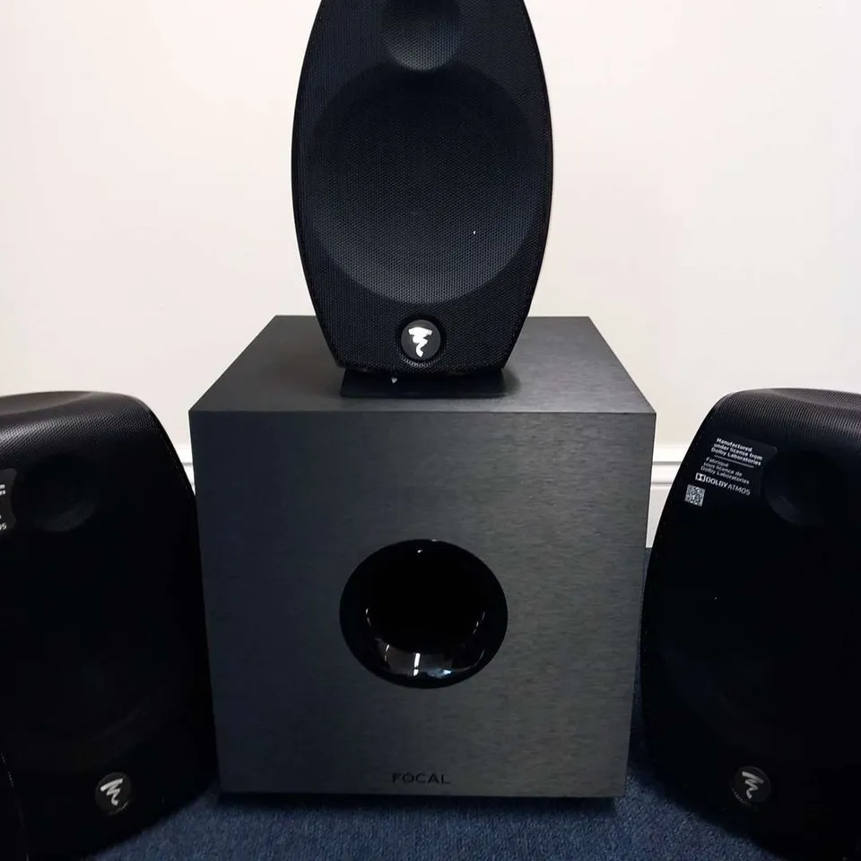 FOCAL SIB EVO 5.1.2 DOLBY ATMOS BLACK DOLBY ATMOS HOME CINEMA / SURROUND SOUND SPEAKER PACKAGE