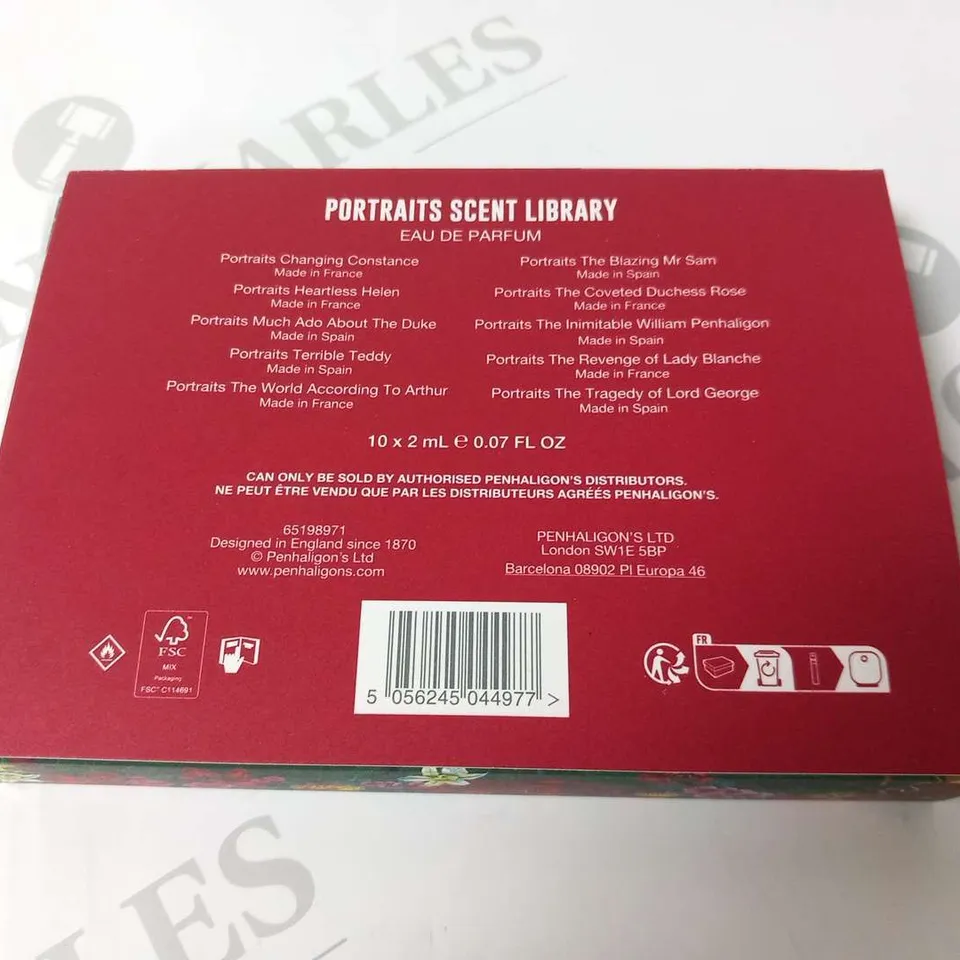 BOXED PENHALIGON'S POTYRAITS SCENT LIBRARY
