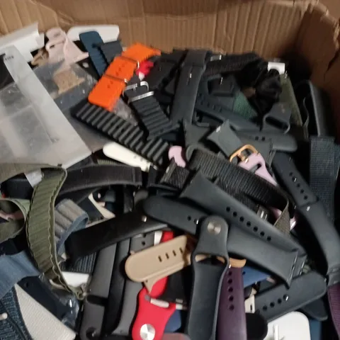 BOX OF APPROXIMATELY 100 ASSORTED WATCH BANDS