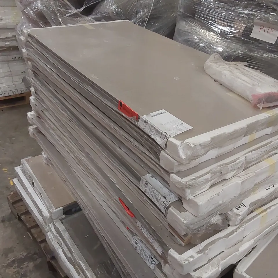 PALLET CONTAINING A LARGE QUANTITY OF ASSORTED FURNITURE PARTS INCLUDING: WARDROBE PANELS ECT