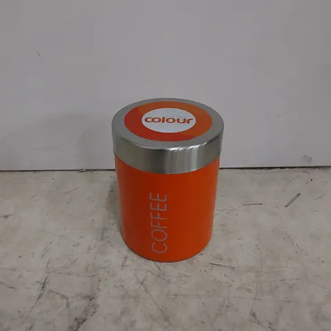 ENAMEL COFFEE KITCHEN CANISTER 