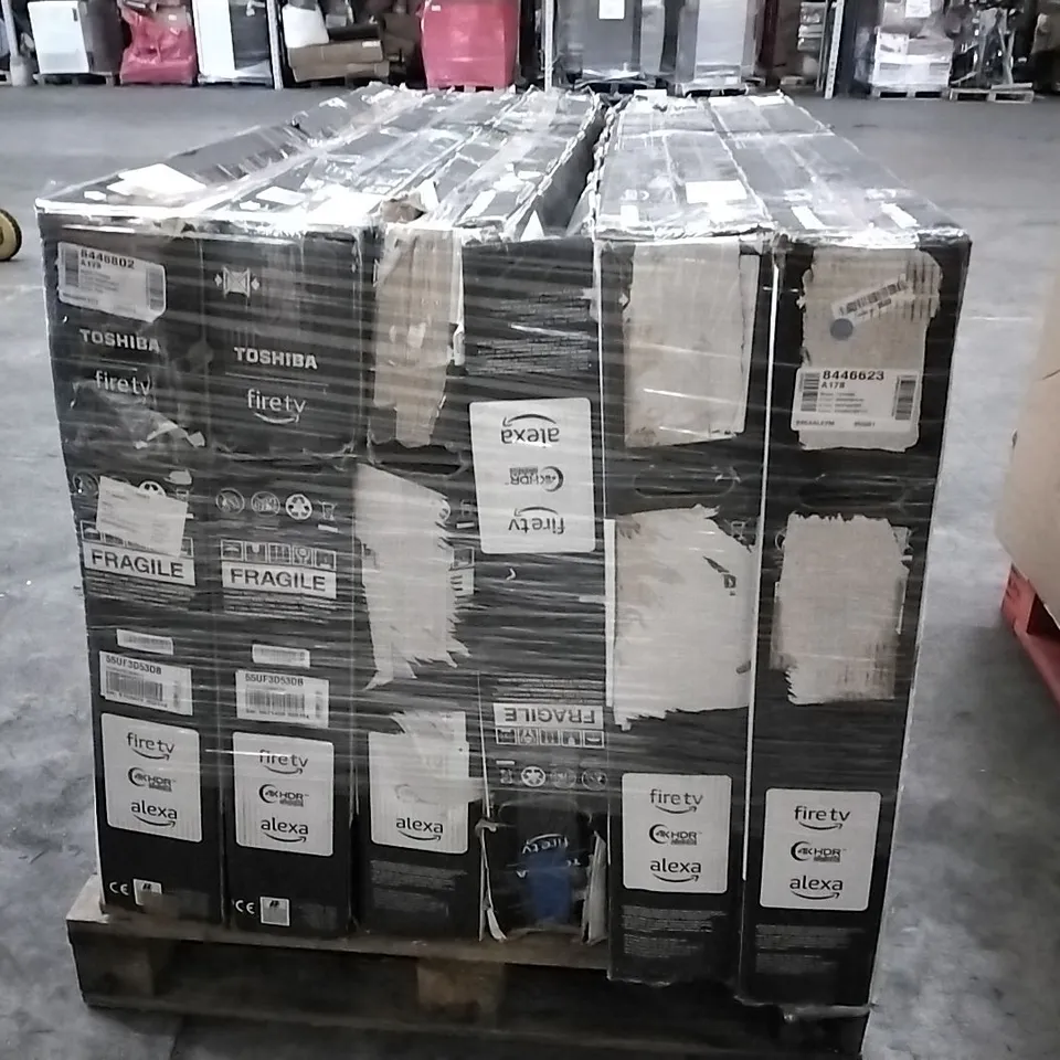 PALLET OF 6 ASSORTED TV'S TO INCLUDE TOSHIBA
