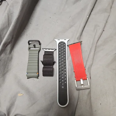 APPLE WATCH BANDS – ASSORTED SILICONE SPORT BANDS IN BLACK, OLIVE GREEN, GREY & RED FULL BOX LARGE QUANTITY .