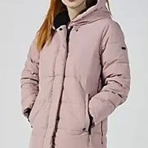 CENTIGRADE FLEECE LINED PADDED JACKET IN DUSTY PINK SIZE M