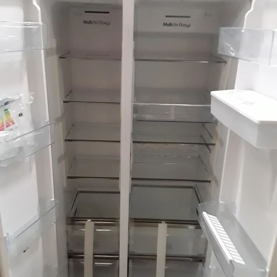 HISENSE RS741N4WBE TOTAL NO FROST AMERICAN FRIDGE FREEZER IN BLACK - UNPROCESSED RAW RETURN