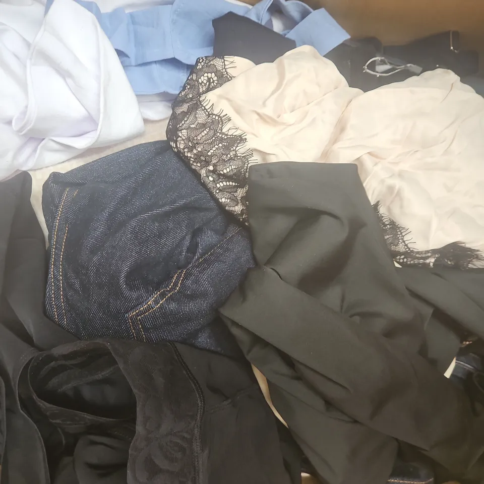 APPROXIMATELY 20 ASSORTED CLOTHING AND FASHION PRODUCTS IN VARIOUS STYLES AND SIZES - COLLECTION ONLY