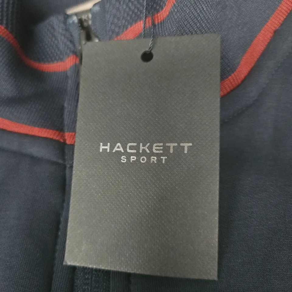 HACKETT SPORT MANOR TRACK FZ NAVY JACKET – UK SIZE L