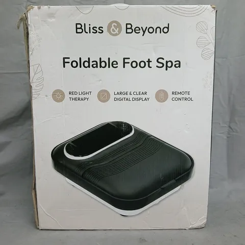 BOXED BLISS & BEYOND FOLDABLE FOOT SPA
