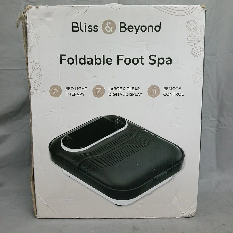 BOXED BLISS & BEYOND FOLDABLE FOOT SPA