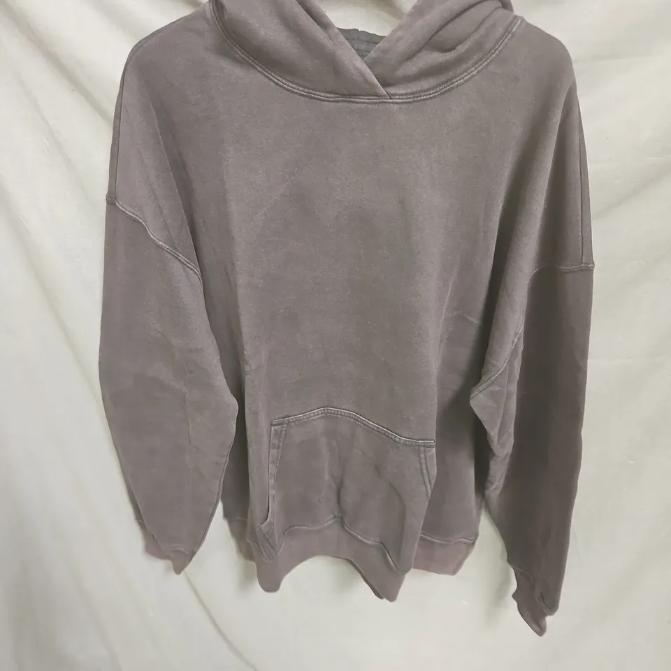 HOLLISTER HOODIE – GREY/MAUVE, UK M
