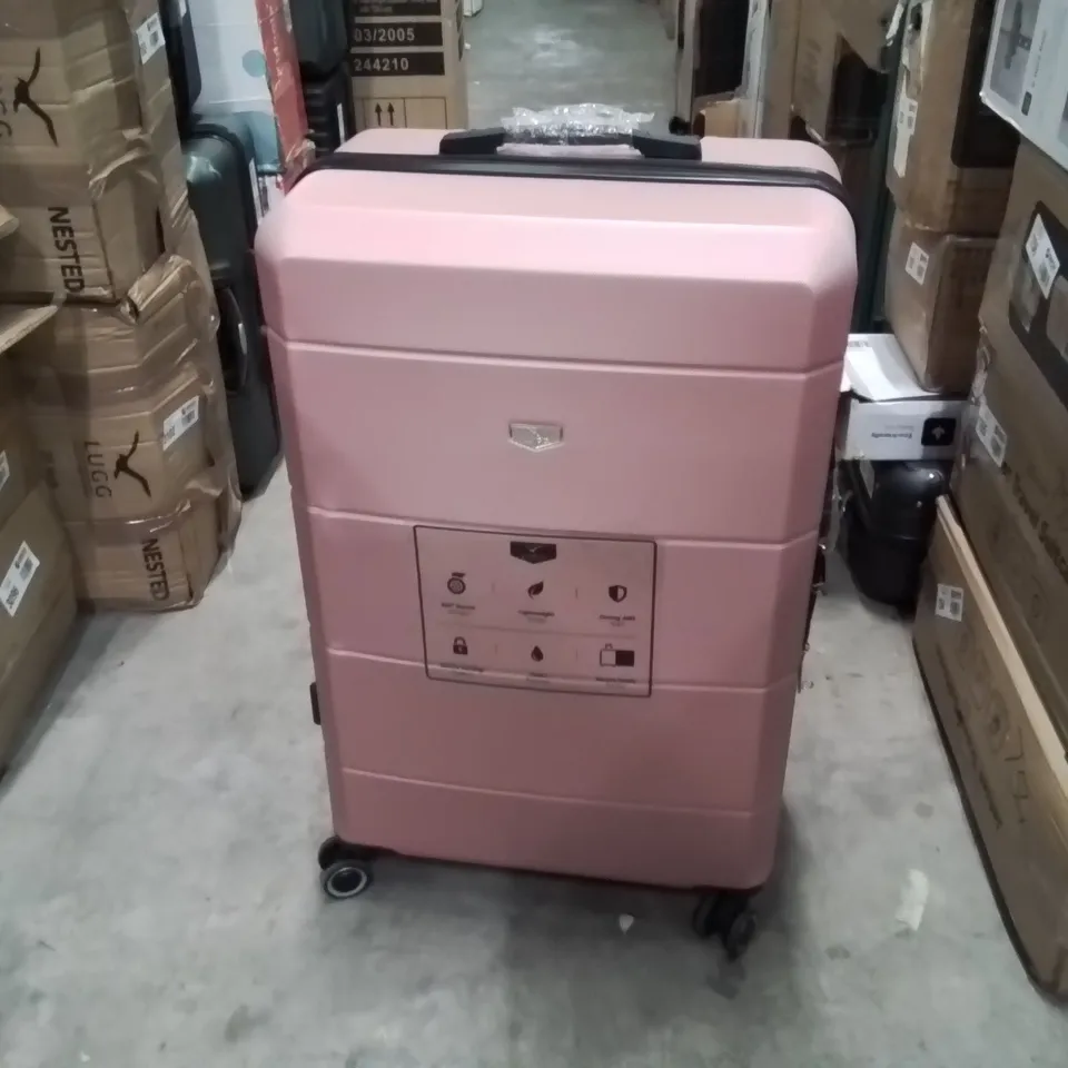 MEDIUM SUITCASE PINK & BLACK