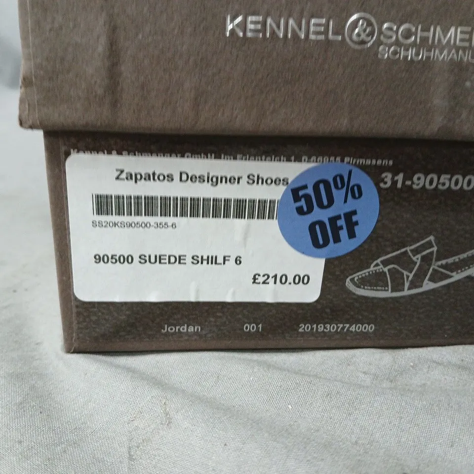 KENNEL & SCHMENGER WOMEN'S SUEDE SANDALS – LIGHT GREY SIZE 6