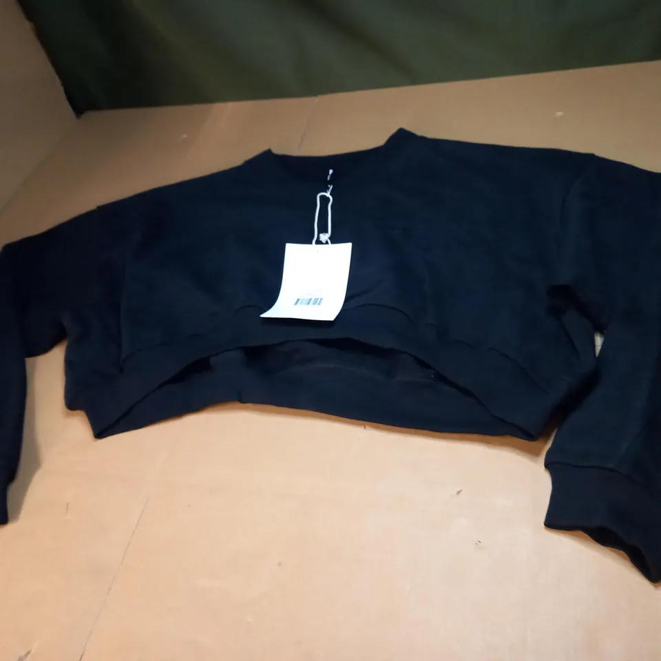 WOMENS ADANOLA V NECK CROP SWEATSHIRT SIZE L