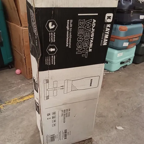 BOXED KEPLIN KAYMAN ADJUSTABLE WEIGHT BENCH 
